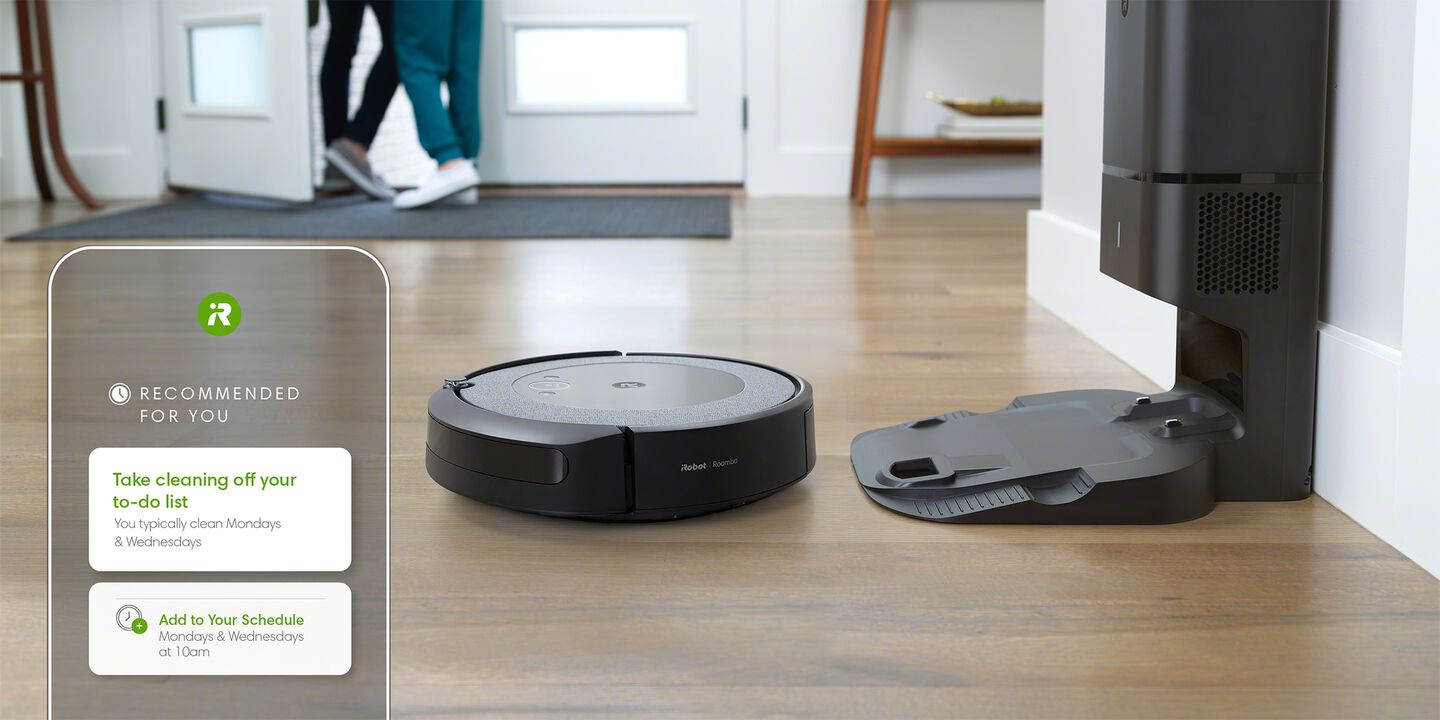 A Roomba with the ability to schedule on a phone