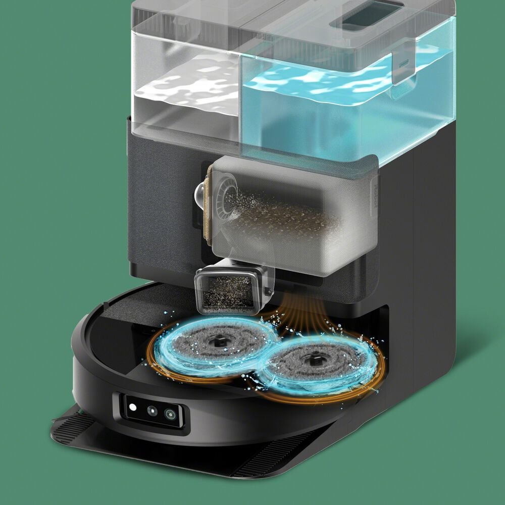 Base AutoWash&trade; avec s&eacute;chage des lingettes &agrave; l&rsquo;air chaud