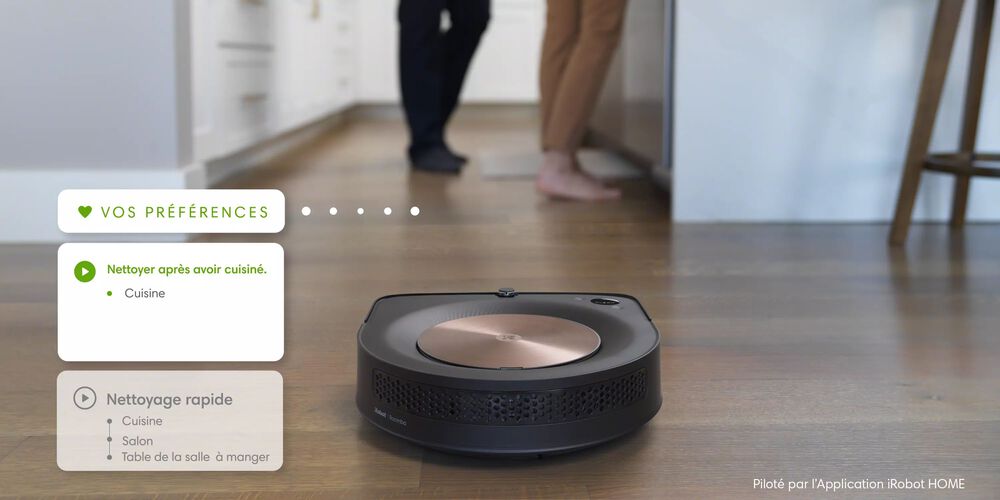 Un Roomba® qui travaille selon un programme défini
