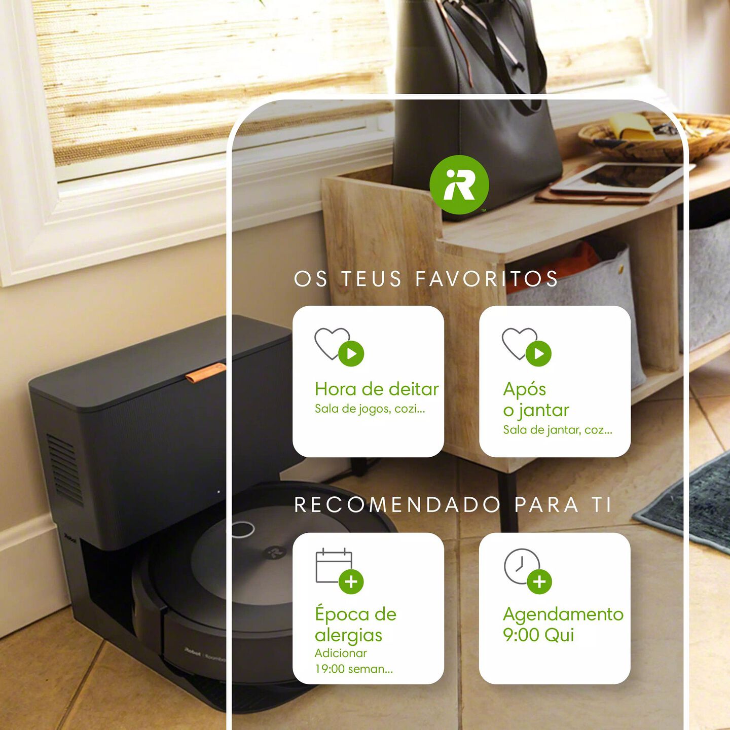 Rotinas de limpeza favoritas e recomendadas num telemóovel