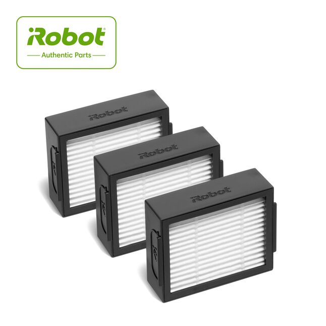 Embalagem de 3 filtros para robots Roomba das séries "e", "i" e "j"