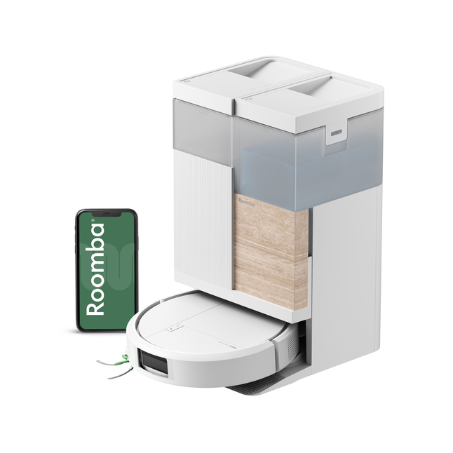 Robot Roomba&reg; Plus 575 Combo con Base AutoWash&trade; - Blanco