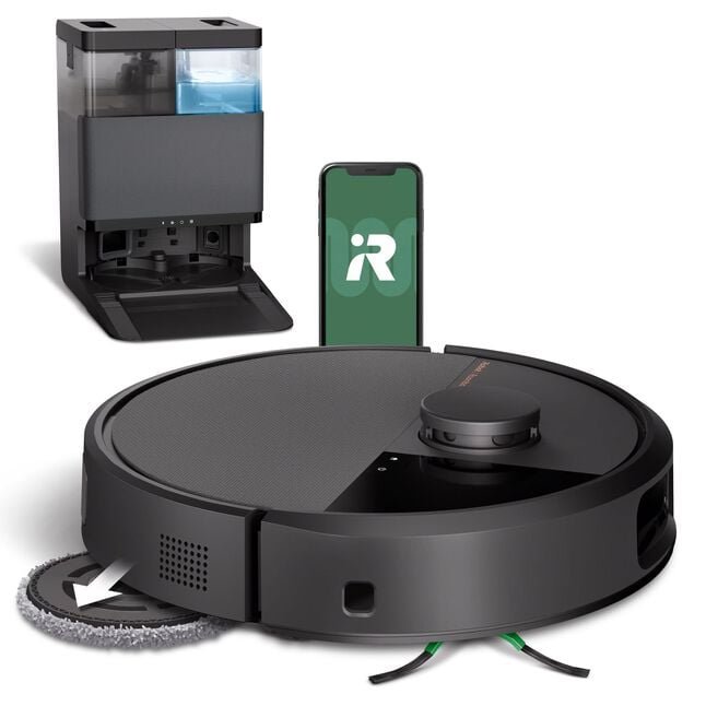 Roomba® Plus 505 Combo-Roboter + AutoWash™ Dock – Schwarz